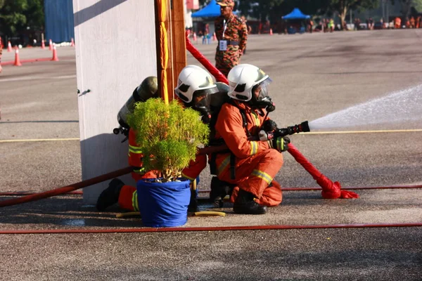 Seremban September 2018 Competence Skills Competition Firefighters Held Seremban — Stock Photo, Image