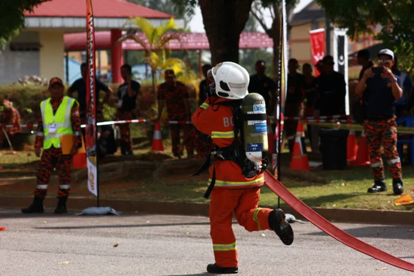 Seremban September 2018 Competence Skills Competition Firefighters Held Seremban — Stock Photo, Image