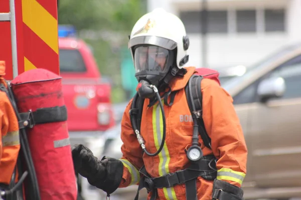 Seremban Setembro 2018 Concurso Competências Para Bombeiros Foi Realizado Seremban — Fotografia de Stock