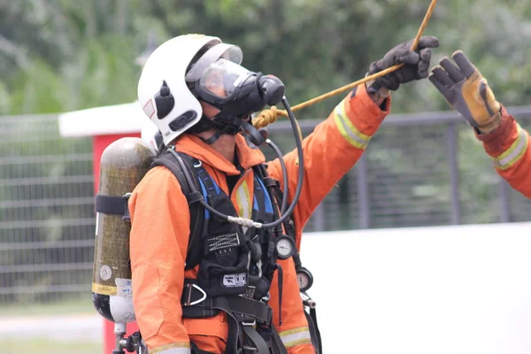 Seremban Septiembre 2018 Competencia Competencias Para Bomberos Llevó Cabo Seremban —  Fotos de Stock