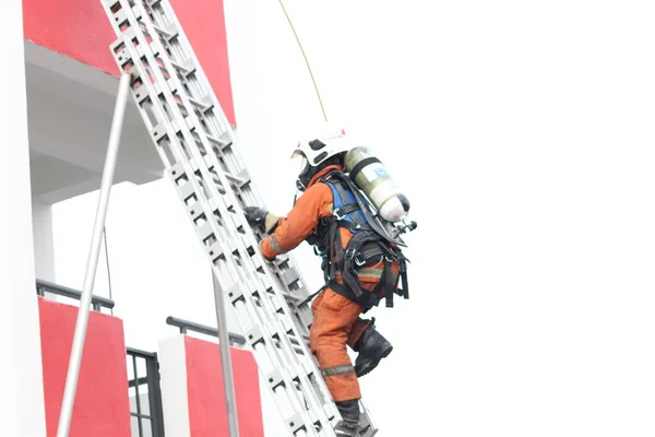 Seremban Setembro 2018 Concurso Competências Para Bombeiros Foi Realizado Seremban — Fotografia de Stock