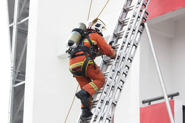 Seremban Septiembre 2018 Competencia Competencias Para Bomberos Llevó Cabo Seremban — Foto de Stock