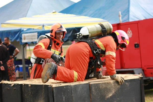 Seremban September 2018 Competence Skills Competition Firefighters Held Seremban — Stock Photo, Image