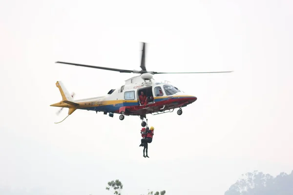 Малайзия Ипох Августа 2018 Года Операции Пожарно Спасательного Департамента Малайзии — стоковое фото