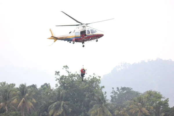 Malaysia Ipoh Agosto 2018 Operazioni Parte Del Dipartimento Incendi Salvataggio — Foto Stock