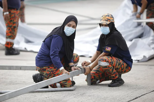 Klia Malasia Marzo 2020 Operación Para Proteger Los Vuelos Pasajeros — Foto de Stock