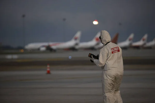 Klia Malajsie Března 2020 Provoz Detekční Kontroly Letů Cestujících Operace — Stock fotografie