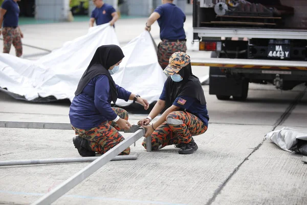 Klia Malaysia Mars 2020 Insats För Säkerhetskontroll Passagerarflygningar Verksamhet Som — Stockfoto