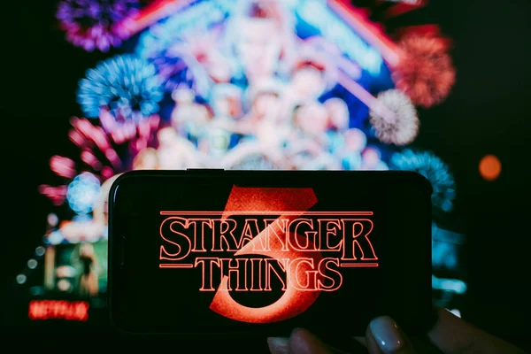 stock image Stranger Things 3 from Netflix TV series Poster.