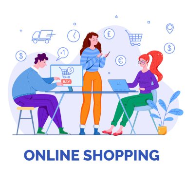 Dijital cihazlardaki gençler internetten alışveriş ve sipariş veriyorlar