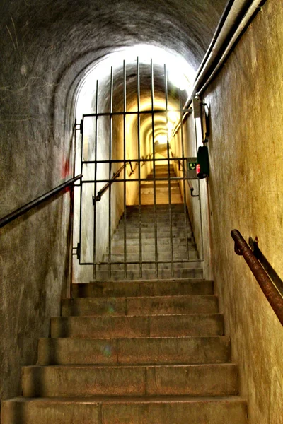 Old bunker's corridor — Stock Photo, Image