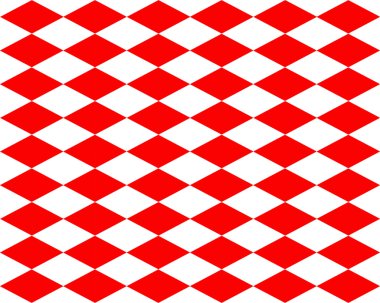 Kırmızı ve beyaz rhombs