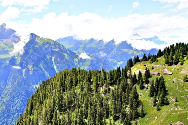 Vue panoramique sur les montagnes suisses — Photo