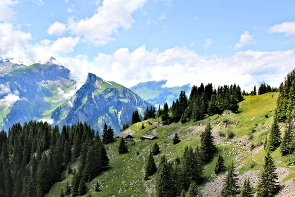 스위스 산의 아름 다운 보기 — 스톡 사진
