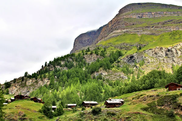Vedere spectaculoasă a munților elvețieni — Fotografie de stoc gratuită