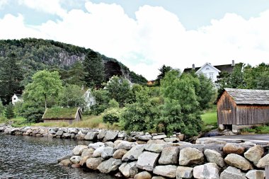 Sonbahar Norveç manzara