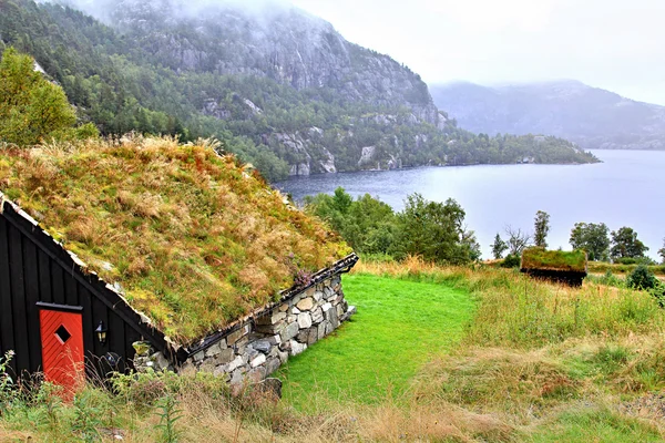 Herfst Noorwegen landschap — Stockfoto