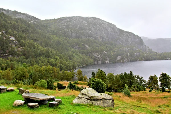 Herfst Noorwegen landschap — Stockfoto