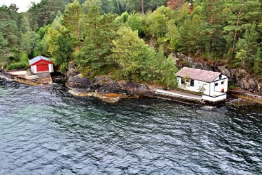 Sonbahar Norveç manzara