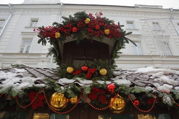 Christmas street decoration — Stock Photo, Image