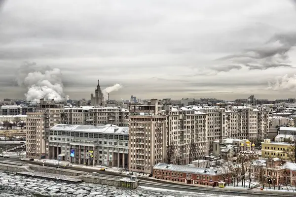 莫斯科的城市看法, 俄国 — 图库照片