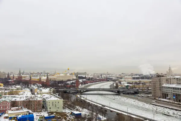 Вид на город Москва, Россия — стоковое фото