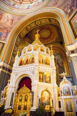 İç Moskova'da kurtarıcı İsa Katedrali