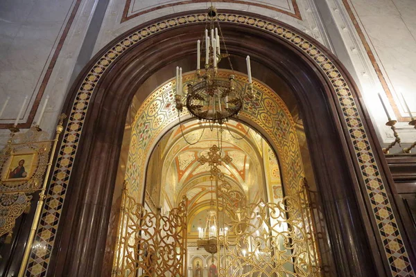 Interno della Cattedrale di Cristo Salvatore a Mosca — Foto Stock