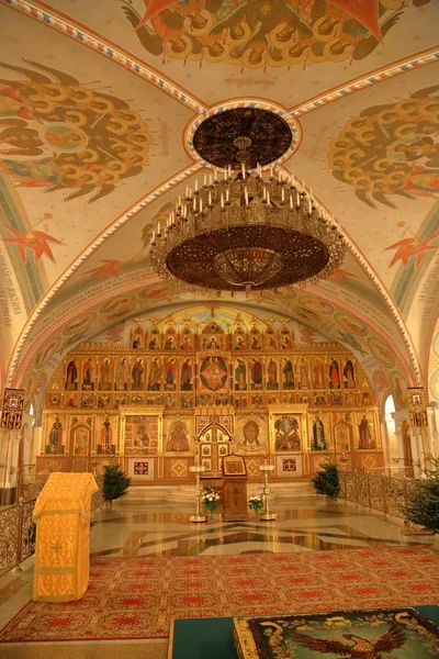 Wnętrze katedry Chrystusa Zbawiciela w Moskwie — Zdjęcie stockowe