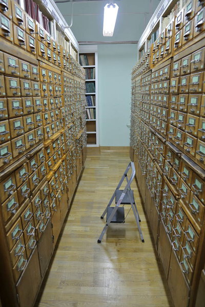Filing cabinets in the library