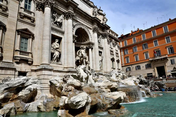 Trevi Fountain Roma, İtalya 'da — Stok fotoğraf