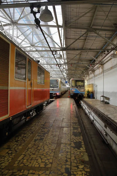 Tunnelbanan reparation depot — Stockfoto
