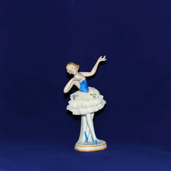 Antique porcelain figurine — Stock Photo, Image