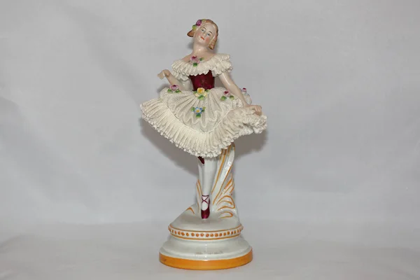 Antique porcelain figurine — Stock Photo, Image