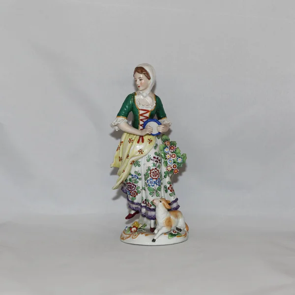 Antique porcelain figurine — Stock Photo, Image