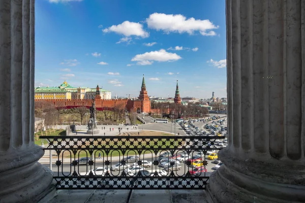 The Moscow Kremlin from an unusual viewpoint, Russia — Stock Photo, Image