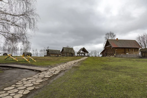 Suzdal музей дерев'яної архітектури та побуту селянська — стокове фото