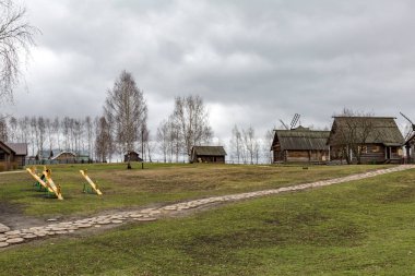 Ahşap mimarisi ve köylünün yaşam Suzdal Müzesi