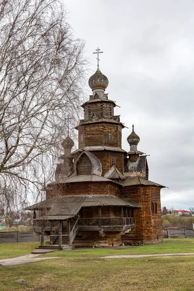 Suzdal музей дерев'яної архітектури та побуту селянська — стокове фото