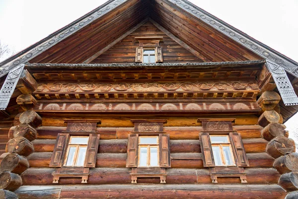 Suzdal музей дерев'яної архітектури та побуту селянська — стокове фото