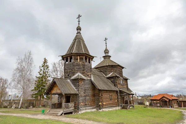 Suzdal музей дерев'яної архітектури та побуту селянська — стокове фото