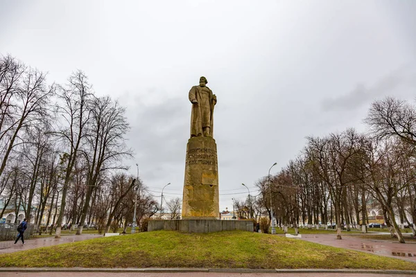 Pomnik susanin ivan w kostroma, Federacja Rosyjska — Zdjęcie stockowe