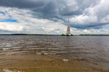 Belltower St. Nicholas Katedrali'nin, Kalyazin, Rusya Federasyonu