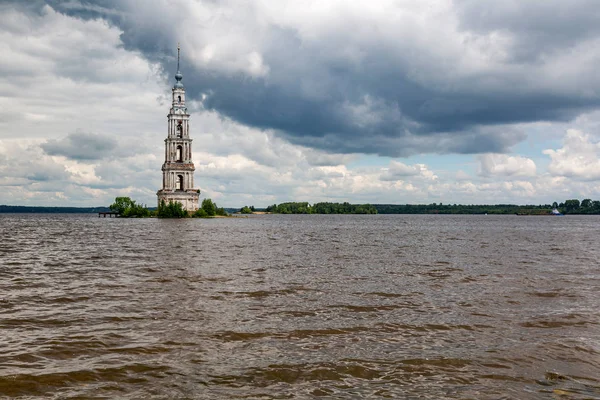 Belltower of the St. Nicholas Cathedral, Kalyazin, Russia — Stock Photo, Image