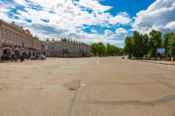 Uspenskaya Square w Uglich, Rosja — Zdjęcie stockowe
