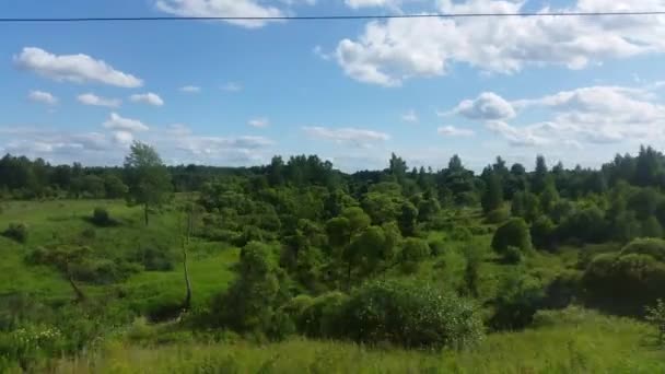 Kontinentaleuropa aus dem Zugfenster — Stockvideo