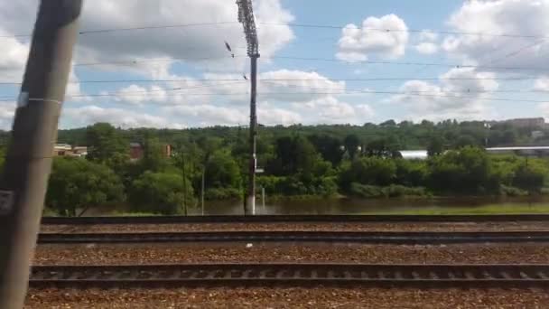 Вантажні залізничні станції — стокове відео