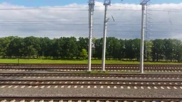 Estação ferroviária de mercadorias — Vídeo de Stock