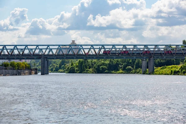 Міст через річки Москва, Російська Федерація — стокове фото