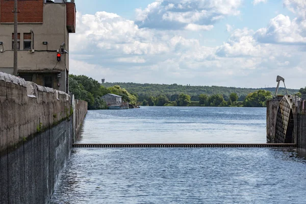 Old river gateway — Stock Photo, Image